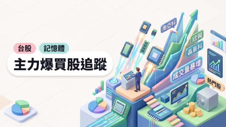 主力今天大買、成交量暴增的股票有哪些？南亞科、欣興、晶豪科同步上榜解析