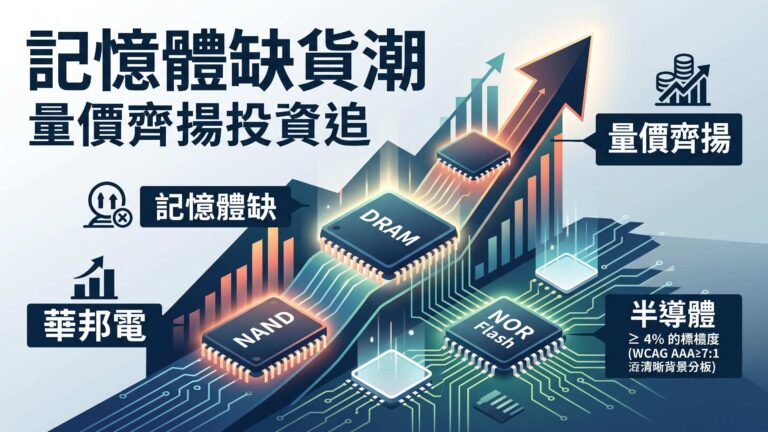 股價漲還不夠要有人敢追：華邦電、日電貿量價齊揚背後的缺貨邏輯解析