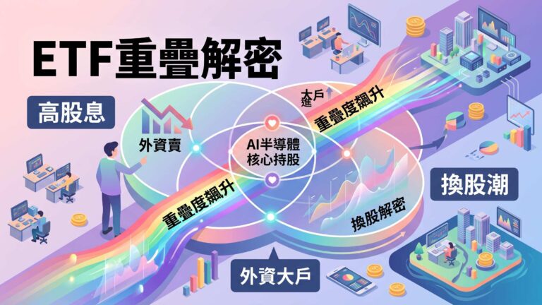 0050、00878重疊度飆升！5檔高股息ETF換股籌碼解密：外資賣、大戶卻悄悄進場？