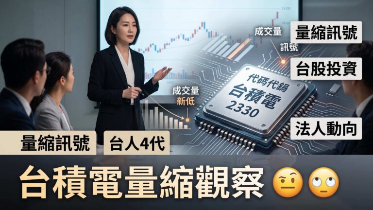 台積電單日成交量創2年多低：3個驗證訊號與相關台股觀察