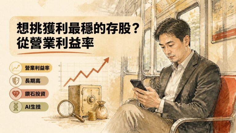 想挑獲利最穩的存股？從營業利益率長期高看鑽石投資與AI生技投資機會