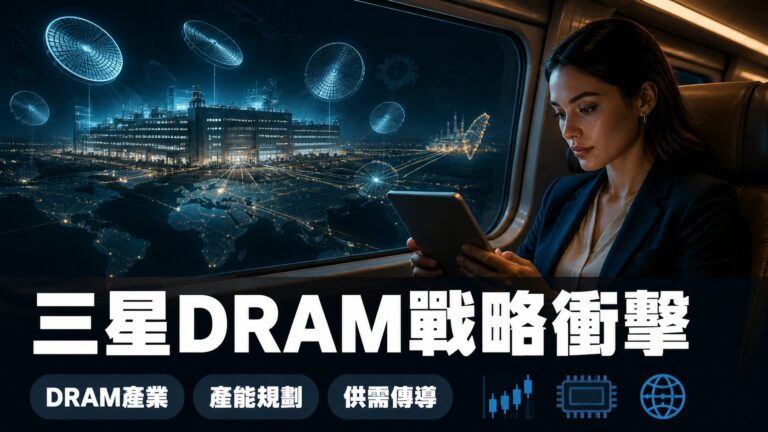 我盯著三星70%產能鎖2031：台灣DRAM供需傳導怎麼走