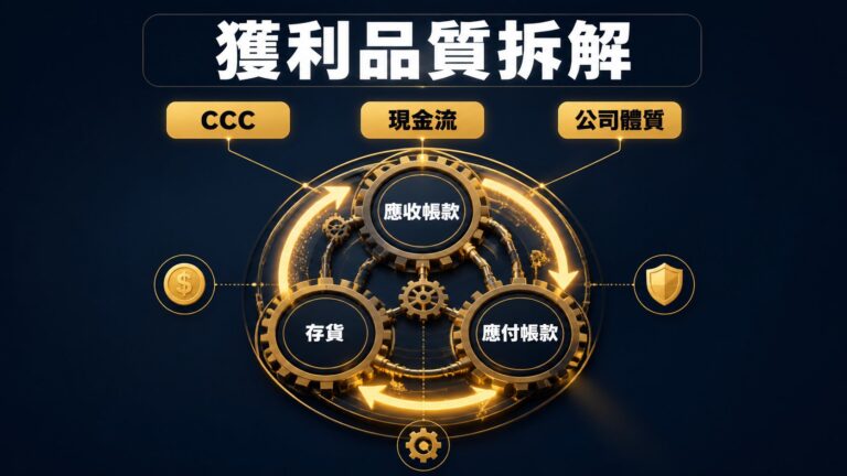 現金轉換循環CCC怎麼讀？3步拆出獲利品質，用現金判斷公司真實體質