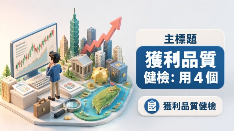 獲利品質健檢：用 4 個財務訊號判斷成長是真是假｜2026 年台股景氣高點的投資決策指南