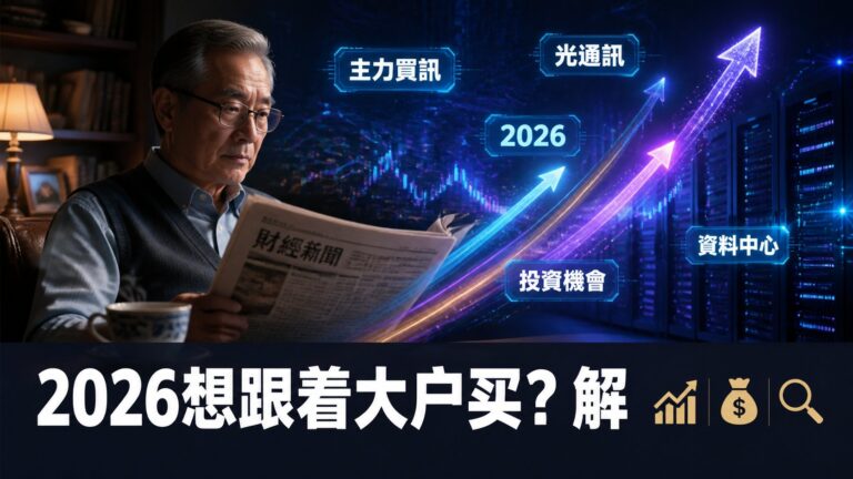 2026想跟着大户买？解读主力大买放量的三大讯号—光通讯与宽频升级的投资机会