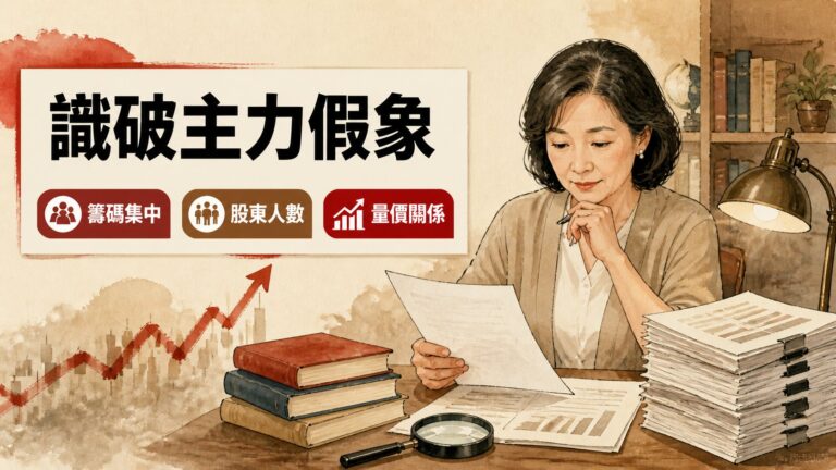 大戶持股圖這樣讀才不反向挨打：3個籌碼背離條件整理成檢查清單，量增不等於主力還在場
