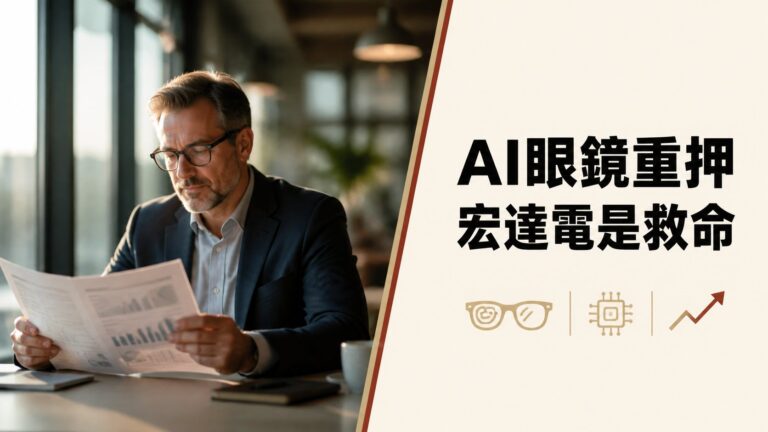 AI眼鏡重押宏達電是救命稻草？3條零組件傳導鏈與2大量產瓶頸完整拆解