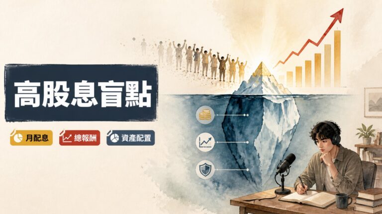 月配息2萬只靠高股息ETF行不通？用歷史數據拆解總報酬與抗跌的資產配置邏輯