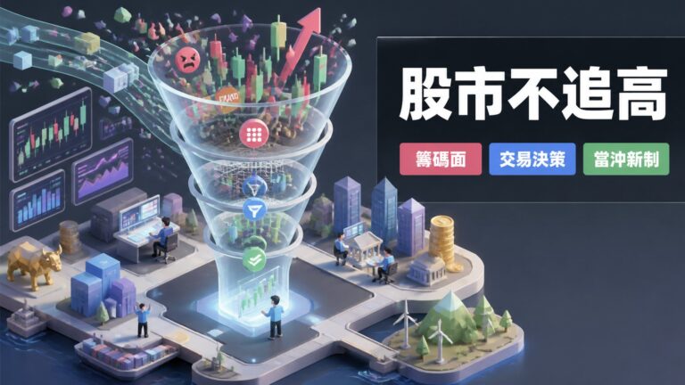 交易決策工作流怎麼寫才不追高：三層篩選模板 × 籹碼面 × 2026當沖新制完整指南