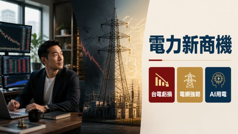 台電累虧3,722億：虧損外的2個投資鏈訊號——電網強韌與AI用電需求如何重塑電力基礎設施版圖