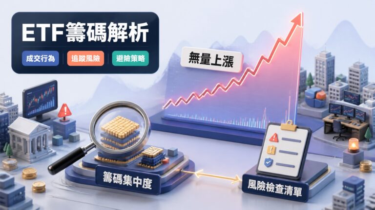 ETF追蹤怎麼做才不追高？用籌碼集中度與成交行為打造風險檢查清單