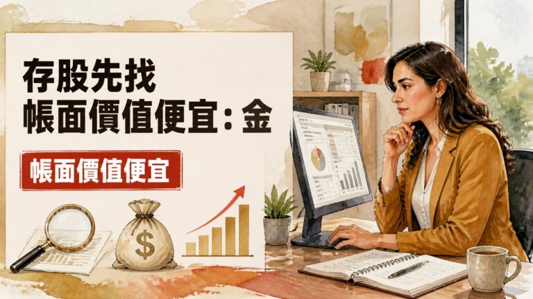 存股先找帳面價值便宜：金麗-KY(8429)等3檔股價淨值比低於設定倍數