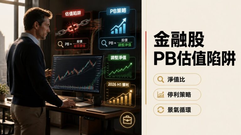 金融股用PB當停利策略：你最容易算錯的3個情境｜2026年上半年獲利新高下的估值陷阱