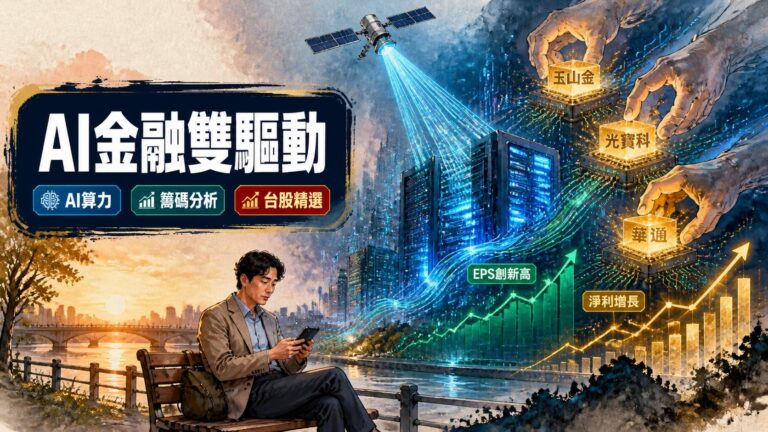 AI算力爆發與金融業轉型驅動法人連續加碼：玉山金、光寶科、華通三檔個股的籌碼故事