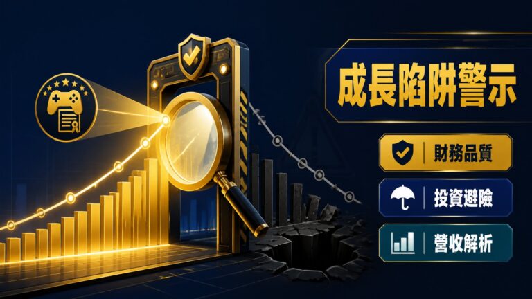 鈊象營收創高我不追:3個財務品質檢查點,避開成長陷阱