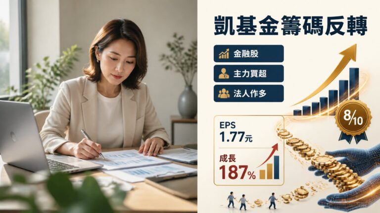 金融股籌碼反轉新信號：凱基金(2883)主力連續買進、散戶分批獲利了結的市場現象全解析