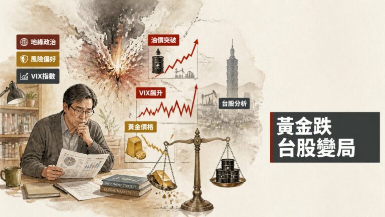伊朗飛彈後風險偏好轉變：金價走弱的三大指標與台股影響分析