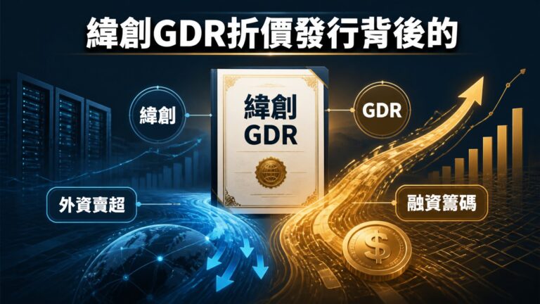 緯創GDR折價發行背後的兩種資金訊號：外資賣超與融資籌碼對抗解讀