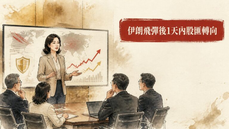 伊朗飛彈後1天內股匯轉向：如何用地緣政治風險指數與外資資金流判斷避險回落訊號