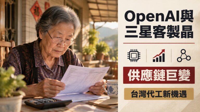 OpenAI與三星客製晶片合作掀起供應鏈巨變：3段傳導鏈揭示台灣代工業者的新機遇