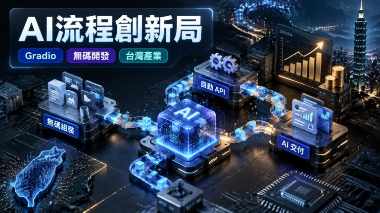 Gradio Workflow 重寫 AI 交付流程：從無碼組裝到自動 API 生成，台灣晶片到系統整合商全面受益