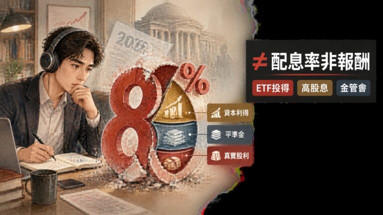 ETF配息率≠報酬：3個數字分開看，才不會被誤導——2026年金管會新規後的投資者指南