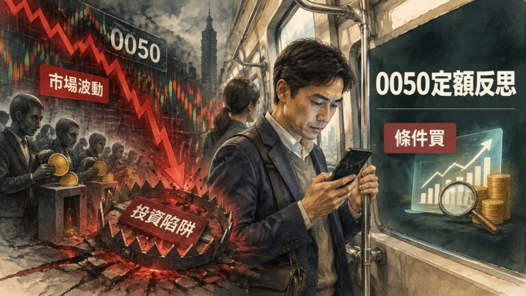 0050『買綠不買紅』的陷阱：黑色星期一後，為何恐慌時更該用條件買而非盲目定額？