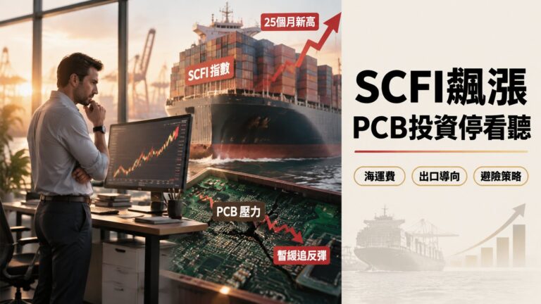 SCFI週增2.01%創25個月新高後：PCB族群逢跌的3個核心條件，投資人為何應暫緩追反彈