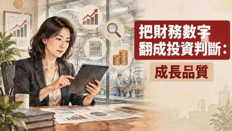 把財務數字翻成投資判斷:4個口徑看懂2026年台股成長品質與費用壓力