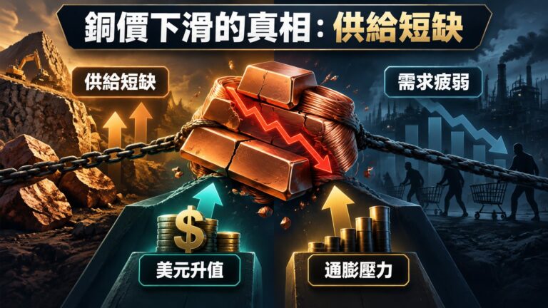 銅價下滑的真相：供給短缺與需求疲弱的賽局，如何分開看成本端與終端需求
