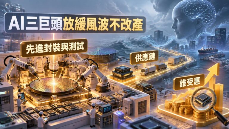 AI三巨頭放緩風波不改產能搶奪：先進封裝與測試供應鏈估值誰受惠