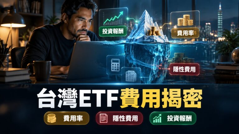 內扣費用率差多少？2026年8月台灣成分ETF完整成本拆解指南——從經理費到隱性費用一次清楚